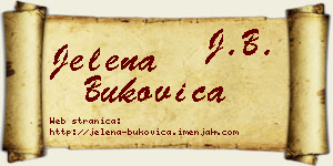 Jelena Bukovica vizit kartica